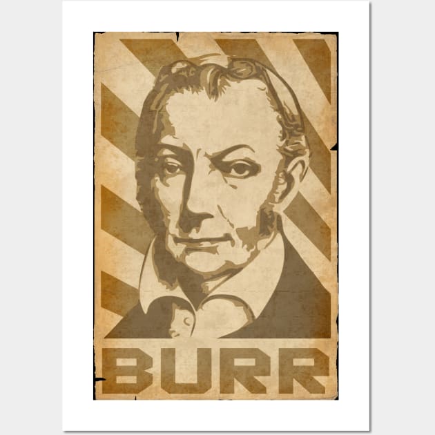 Aaron Burr Retro Propganda Wall Art by Nerd_art